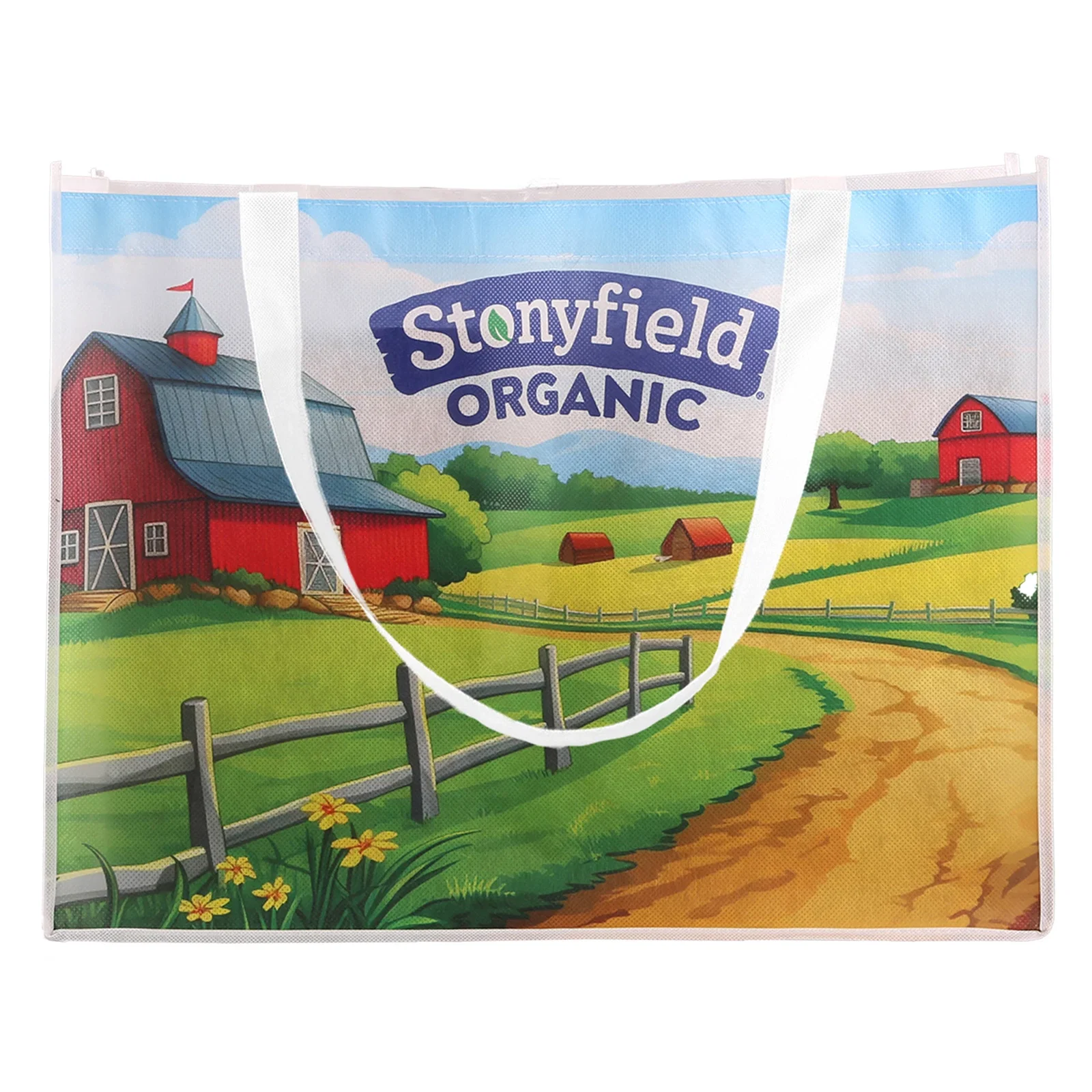 Sublimated Large Non-Woven Shopping Tote — view 8