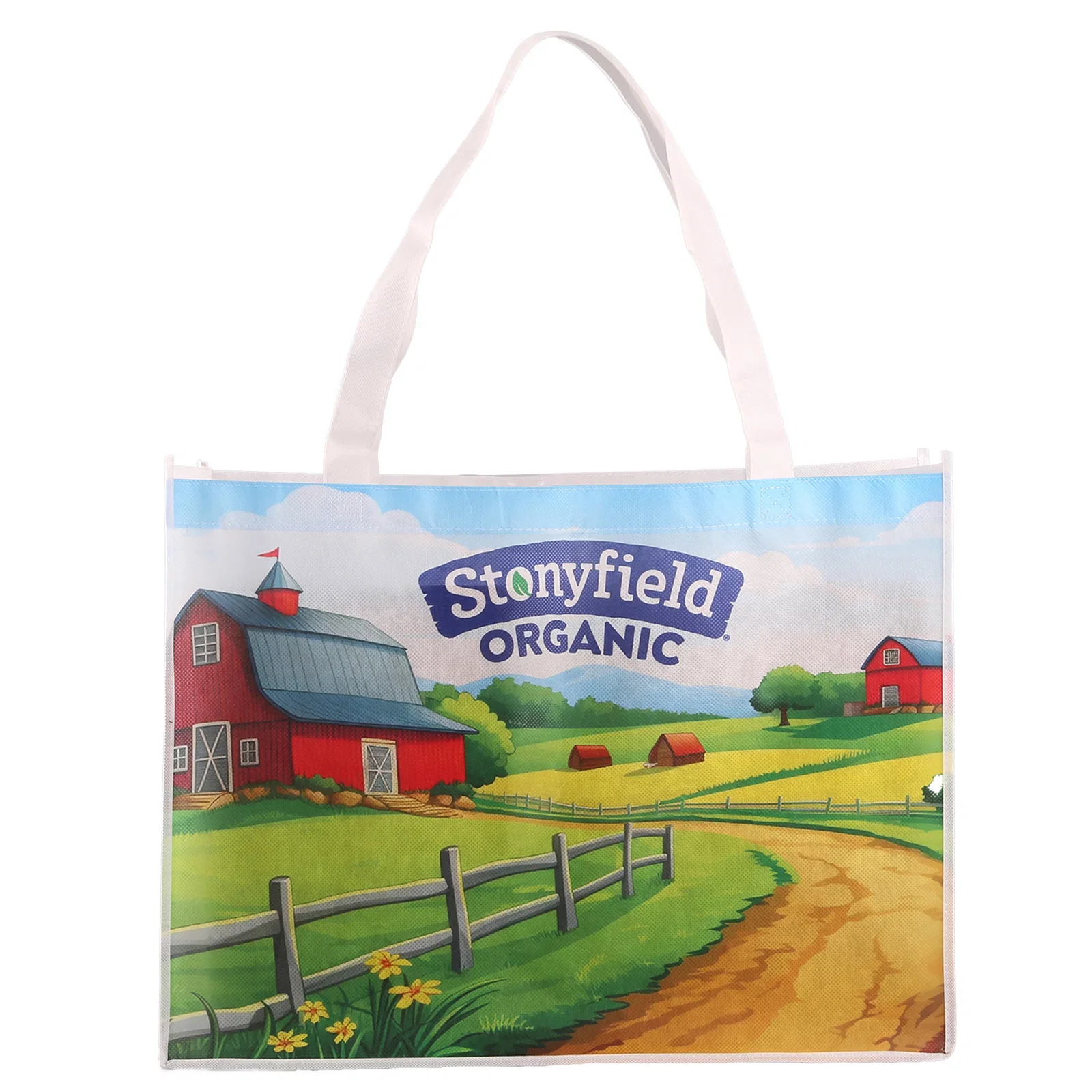 Sublimated Large Non-Woven Shopping Tote — view 9