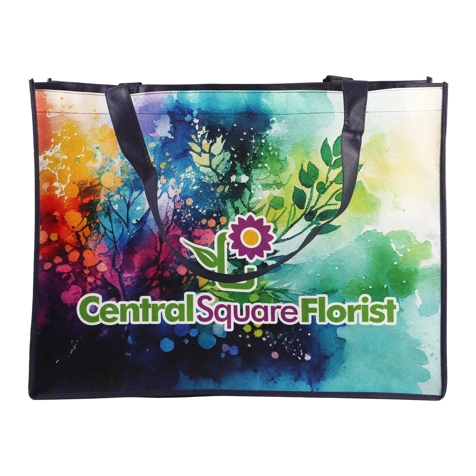 Sublimated Large Non-Woven Shopping Tote (2-Sided) — view 2