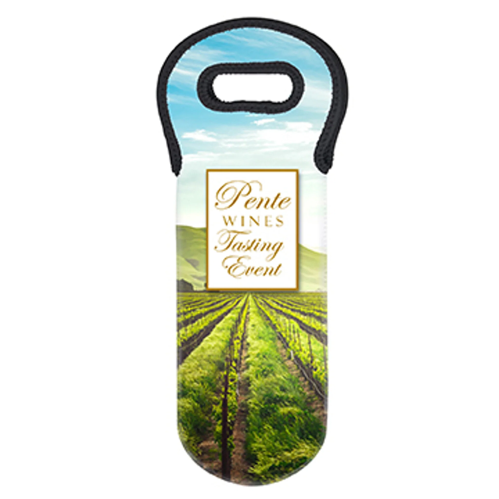Sublimated Neoprene Wine Holder — view 2