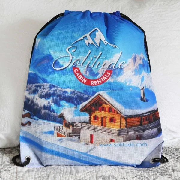 Sublimated Non-Woven Drawstring Backpack — view 5