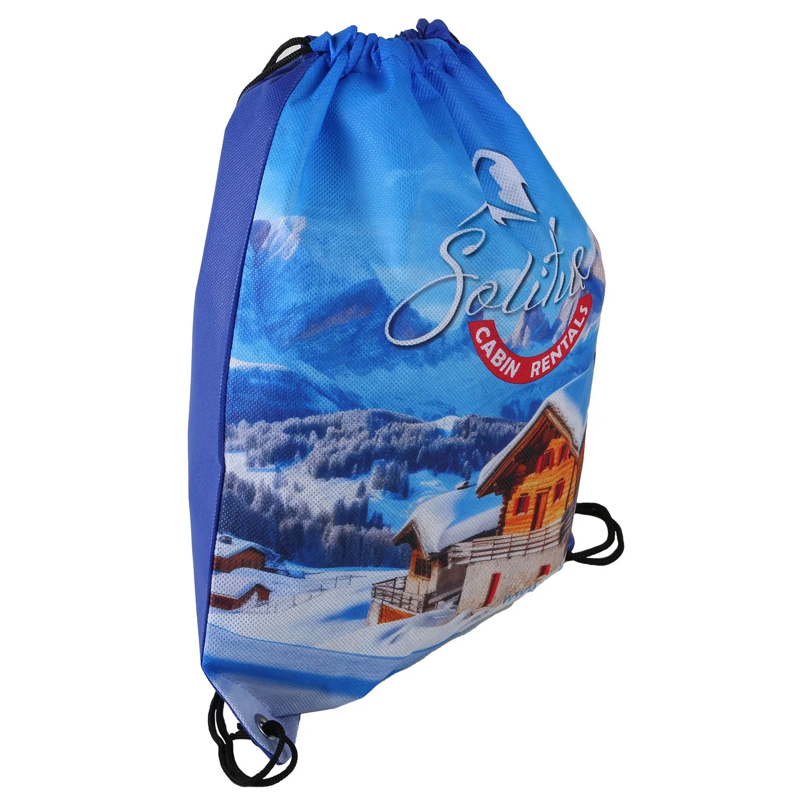 Sublimated Non-Woven Drawstring Backpack — view 6