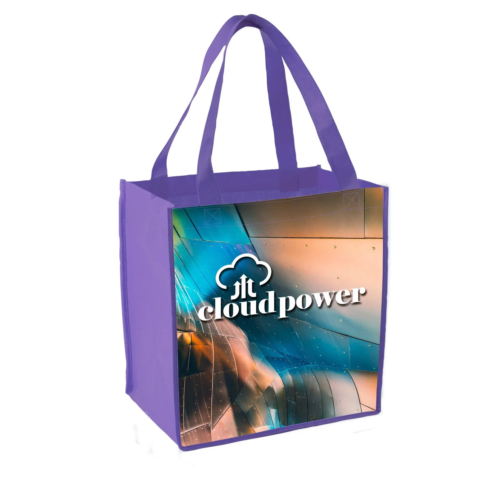 Grocery Tote Bag (22" Handles & Edge-to-Edge Sublimated) — view 10