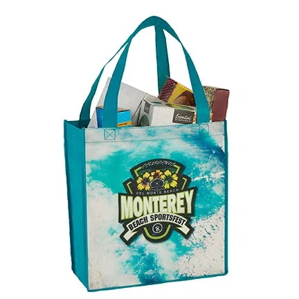 Grocery Tote Bag (22" Handles & Edge-to-Edge Sublimated) — view 2