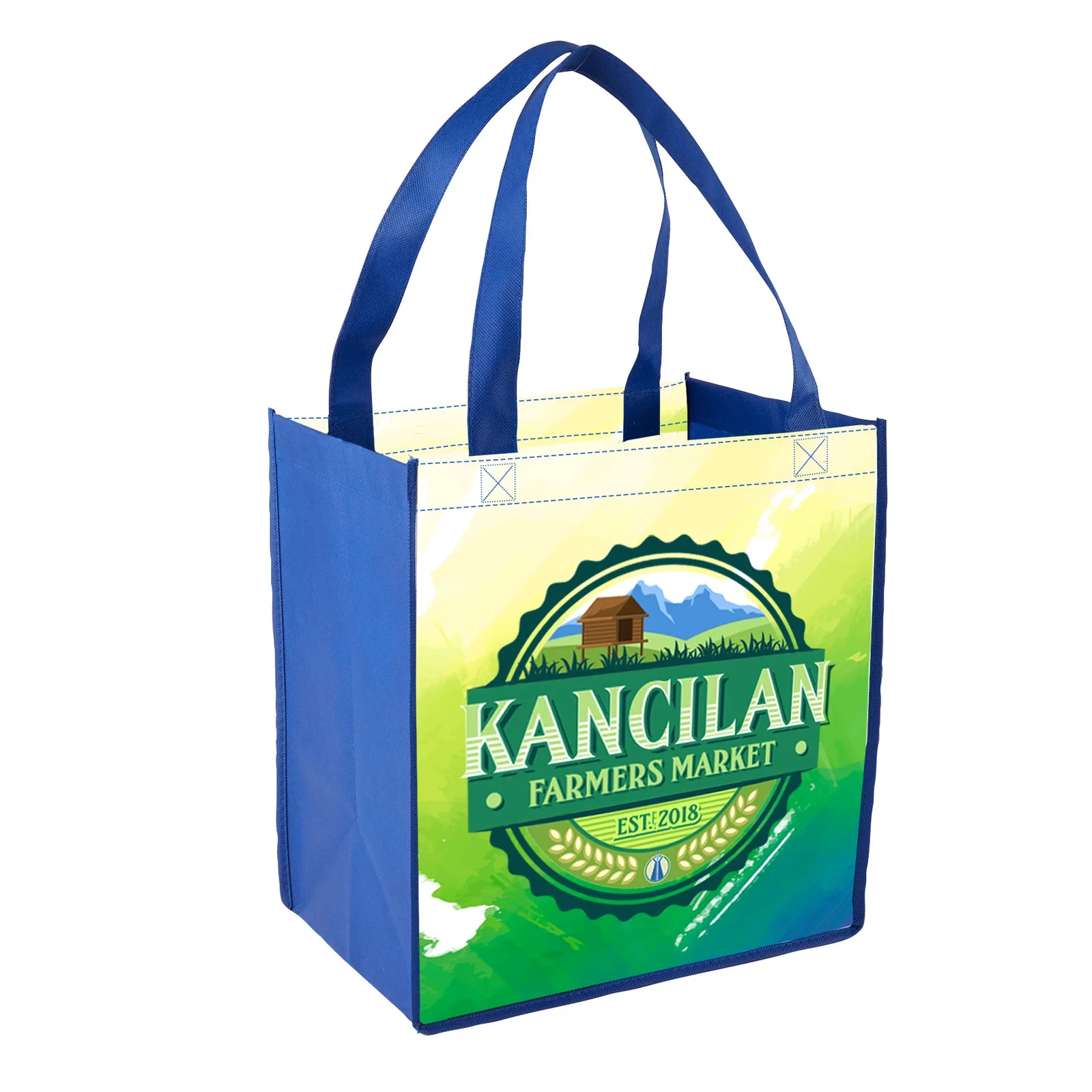 Sublimated Non-Woven Grocery Tote (2-sided) — view 8