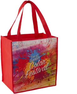 Custom Sublimated Non-Woven Grocery Tote Bag