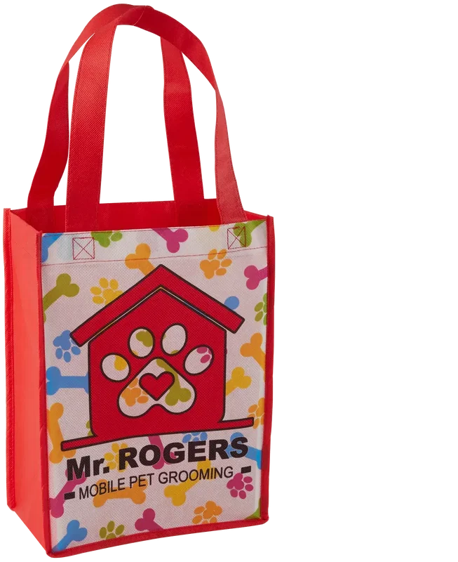 Personalized Sublimated Non-Woven Mini Tote Bag