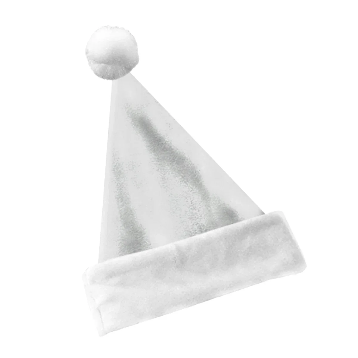 Side profile showing the tapered crown of the Christmas headwear