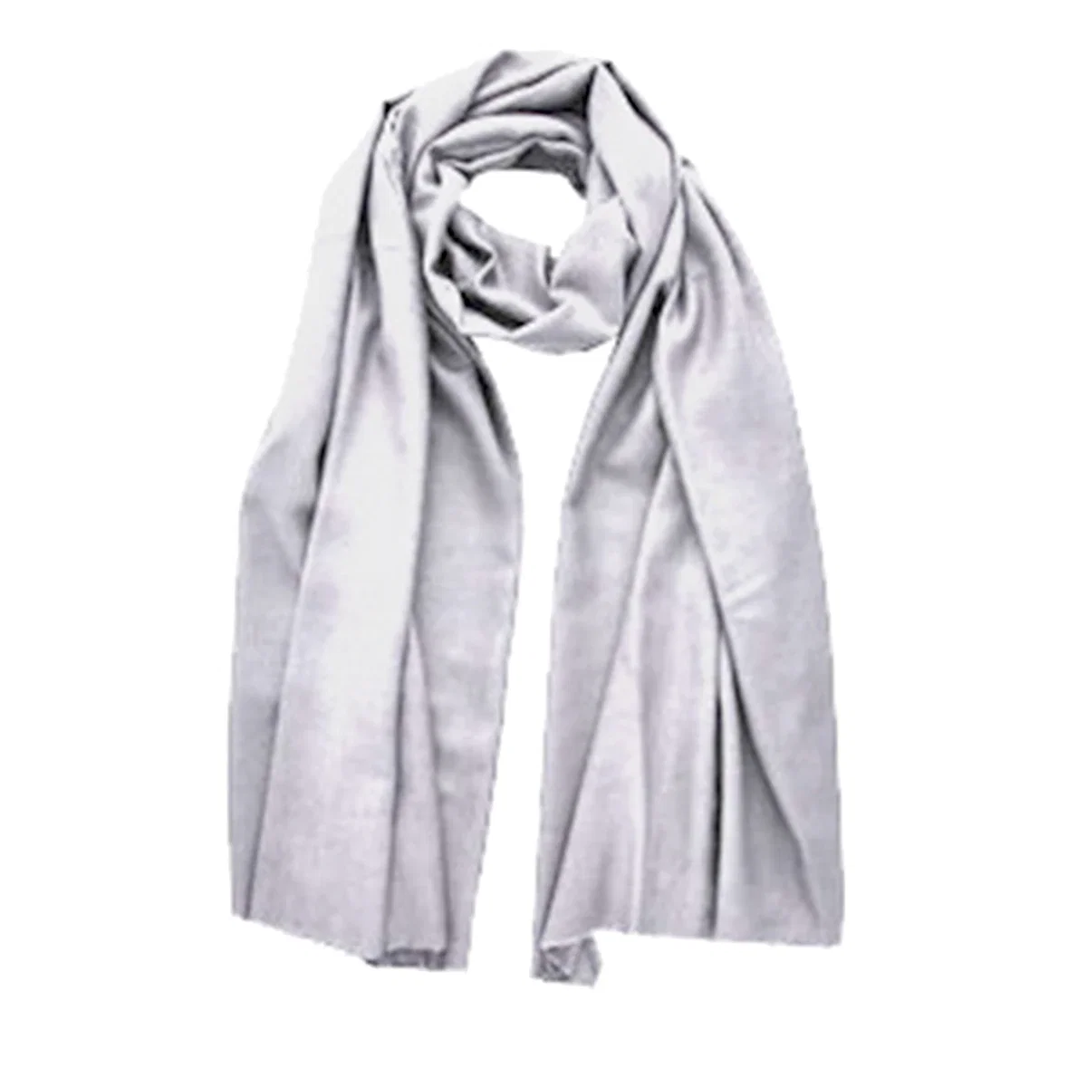 Full length of the white accessory folded over to show its width
