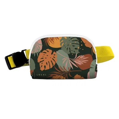 Recycled polyester fanny pack sized for phone keys and cards