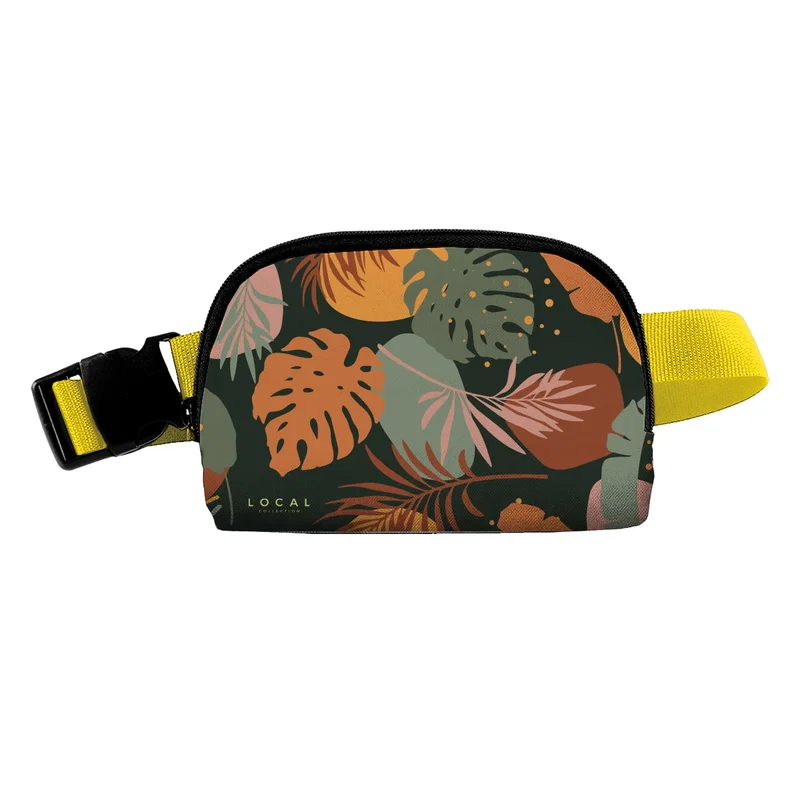 Right side of the fanny pack in a plain studio shot