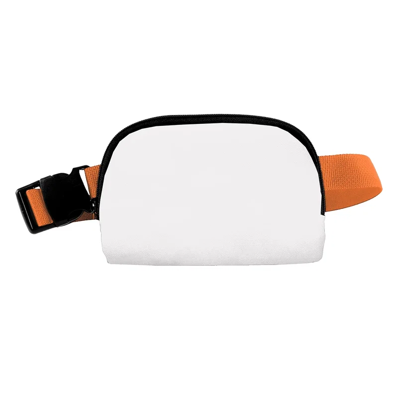 Low angle looking up at the standing fanny pack