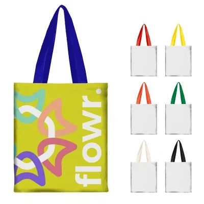 Recycled magazine tote with a slim profile for reading material