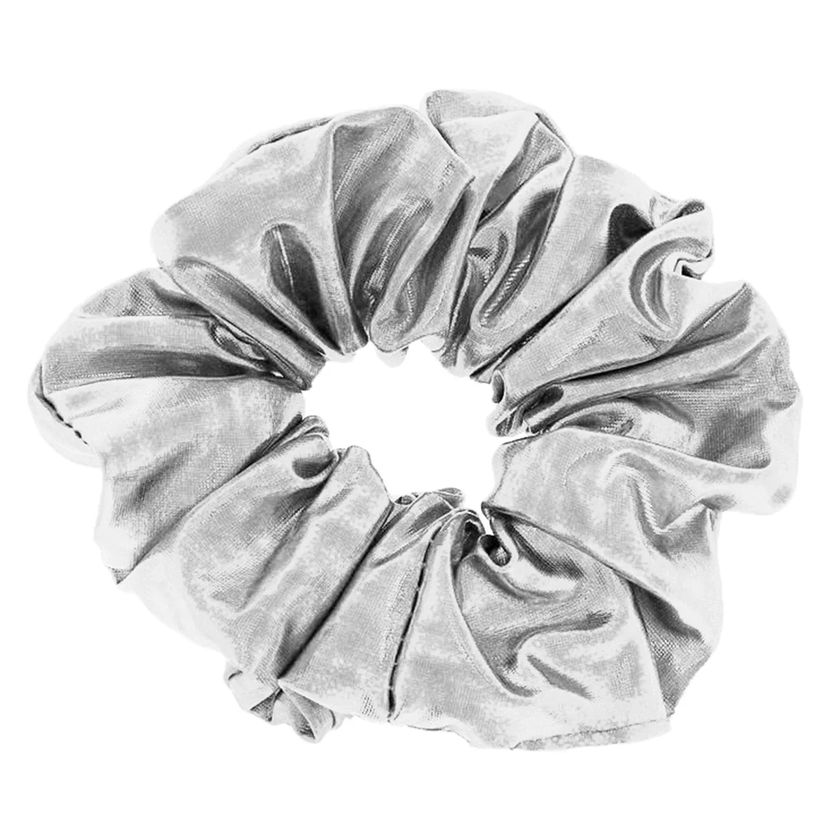Wrapped around a ponytail after styling