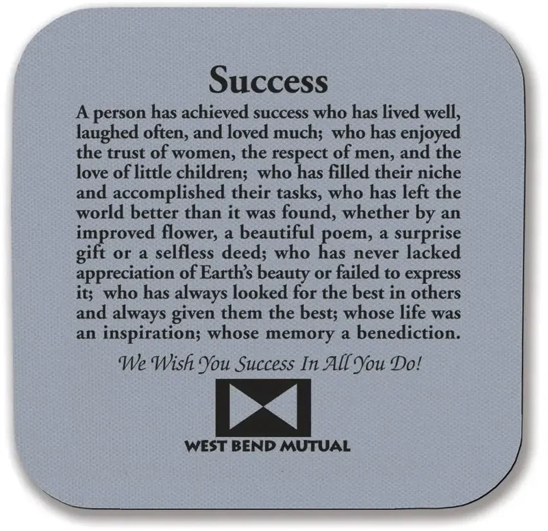 Success Square Jar Opener. Square rubber jar opener for motivational client appreciation gifts, view 2