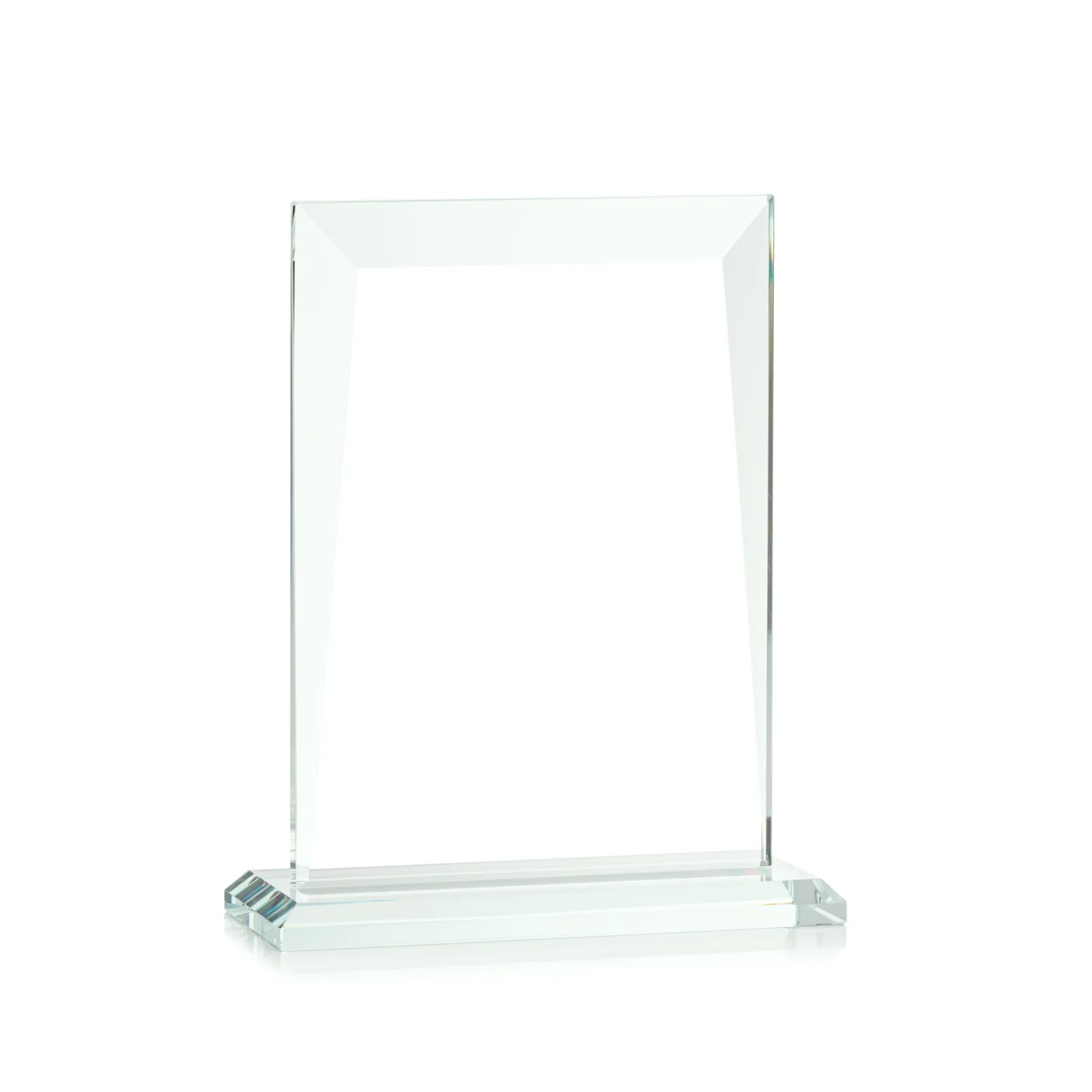 Custom Jade Glass Rectangle Award With Contrasting Color Base, with your logo for company anniversary events