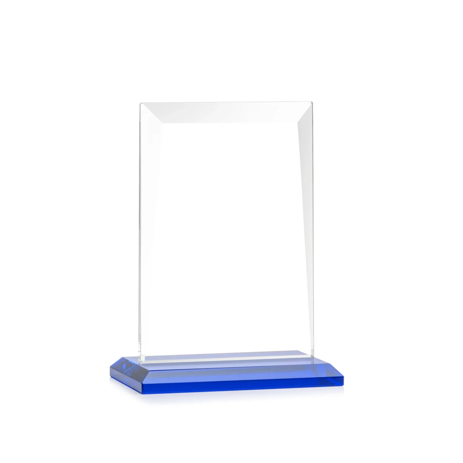 Promotional Jade Glass Rectangle Award With Contrasting Color Base, with your logo for retirement presentations