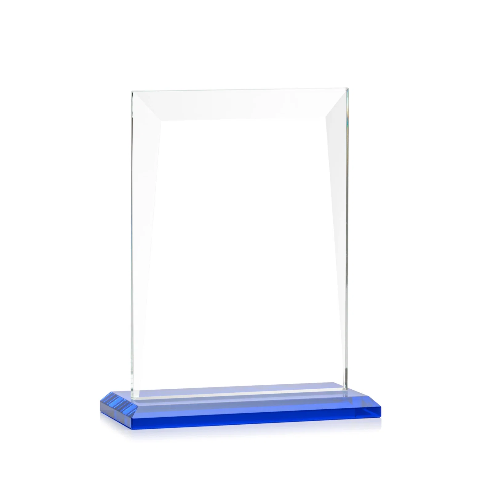 Promotional Jade Glass Rectangle Award With Contrasting Color Base, with your logo for team milestone celebrations
