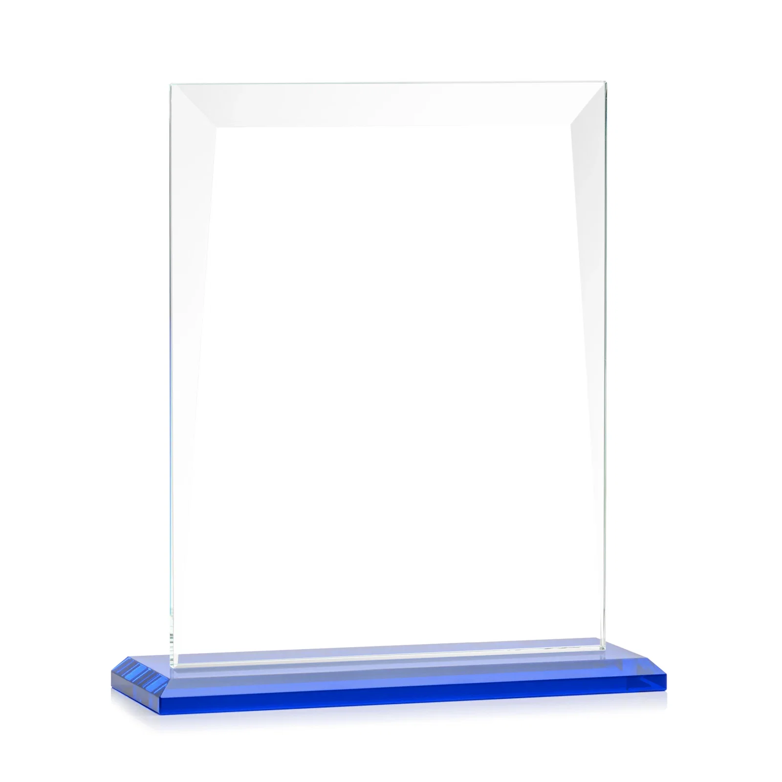Promotional Jade Glass Rectangle Award With Contrasting Color Base, with your logo for graduation ceremonies