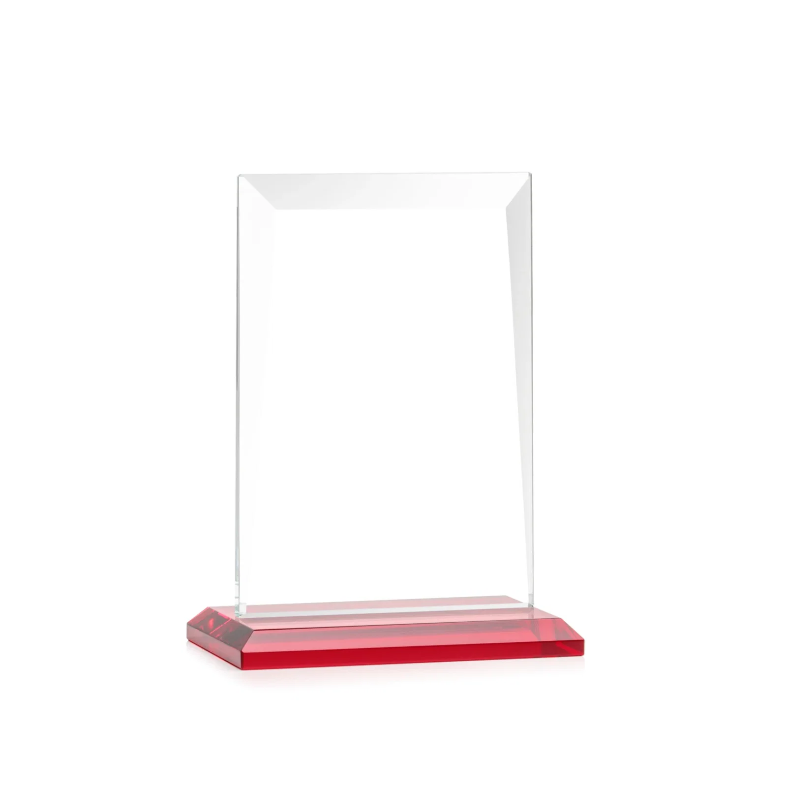 Branded Jade Glass Rectangle Award With Contrasting Color Base, with your logo for employee recognition