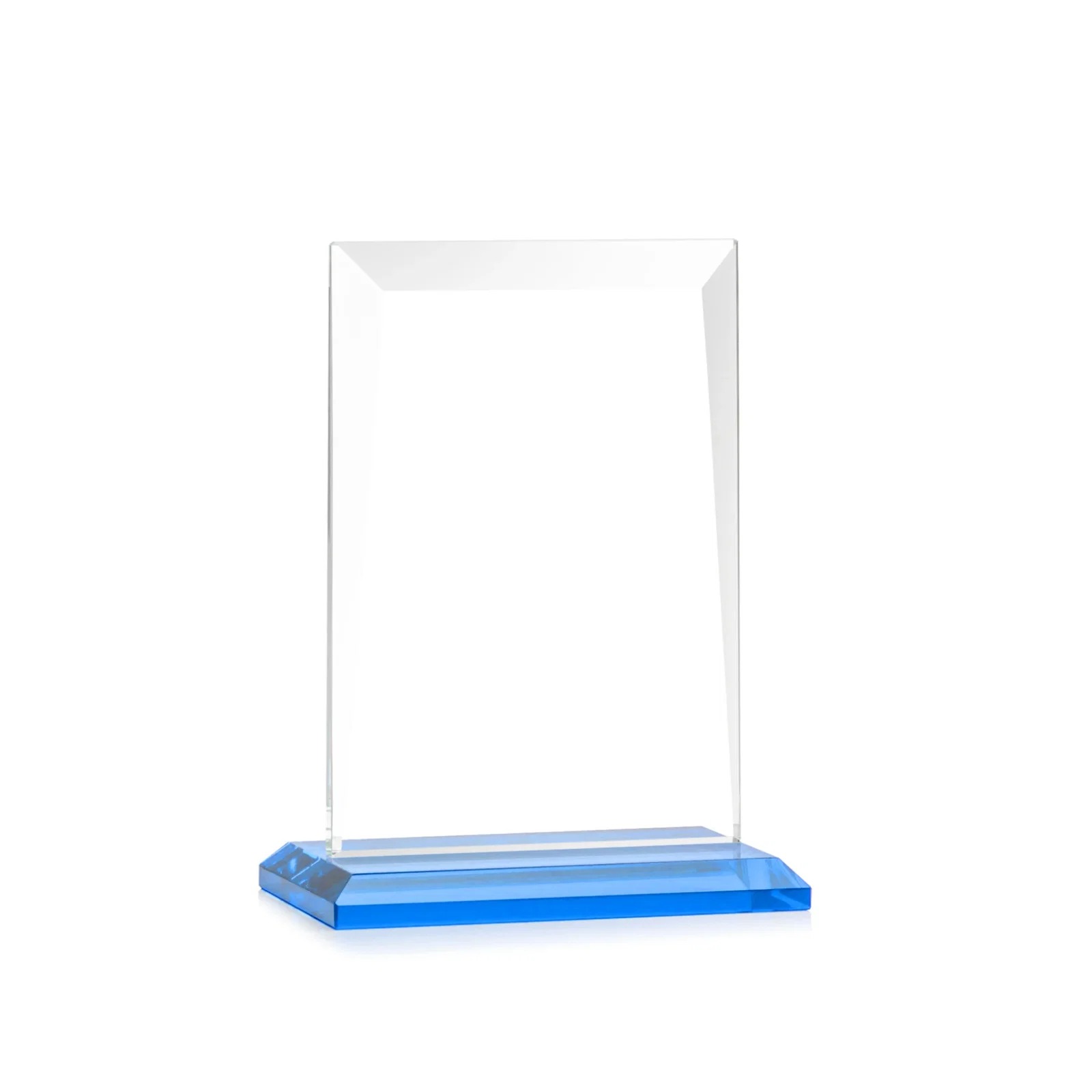 Branded Jade Glass Rectangle Award With Contrasting Color Base, with your logo for retirement presentations