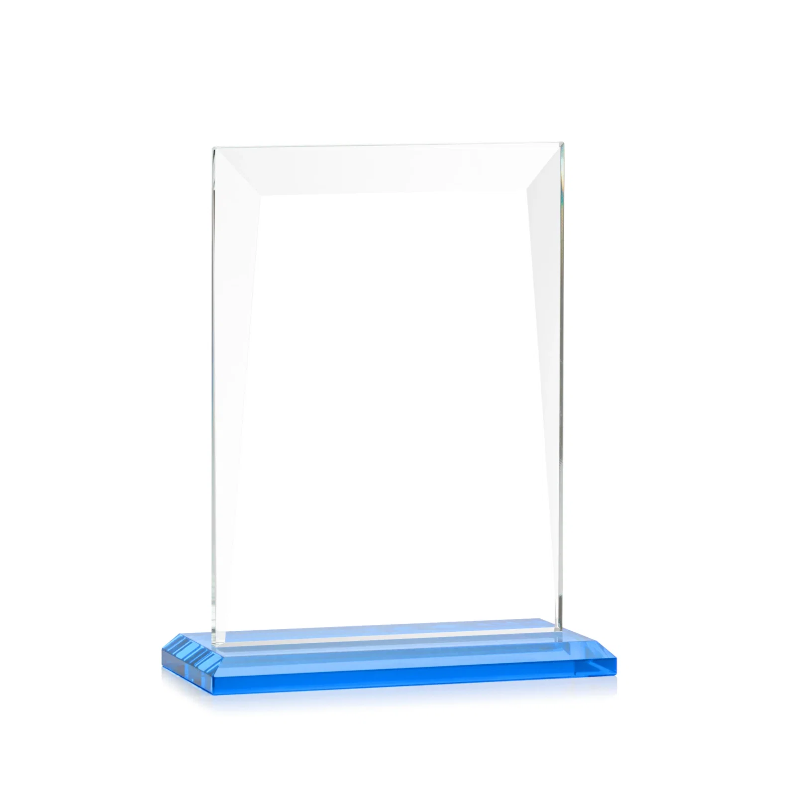 Branded Jade Glass Rectangle Award With Contrasting Color Base, with your logo for team milestone celebrations