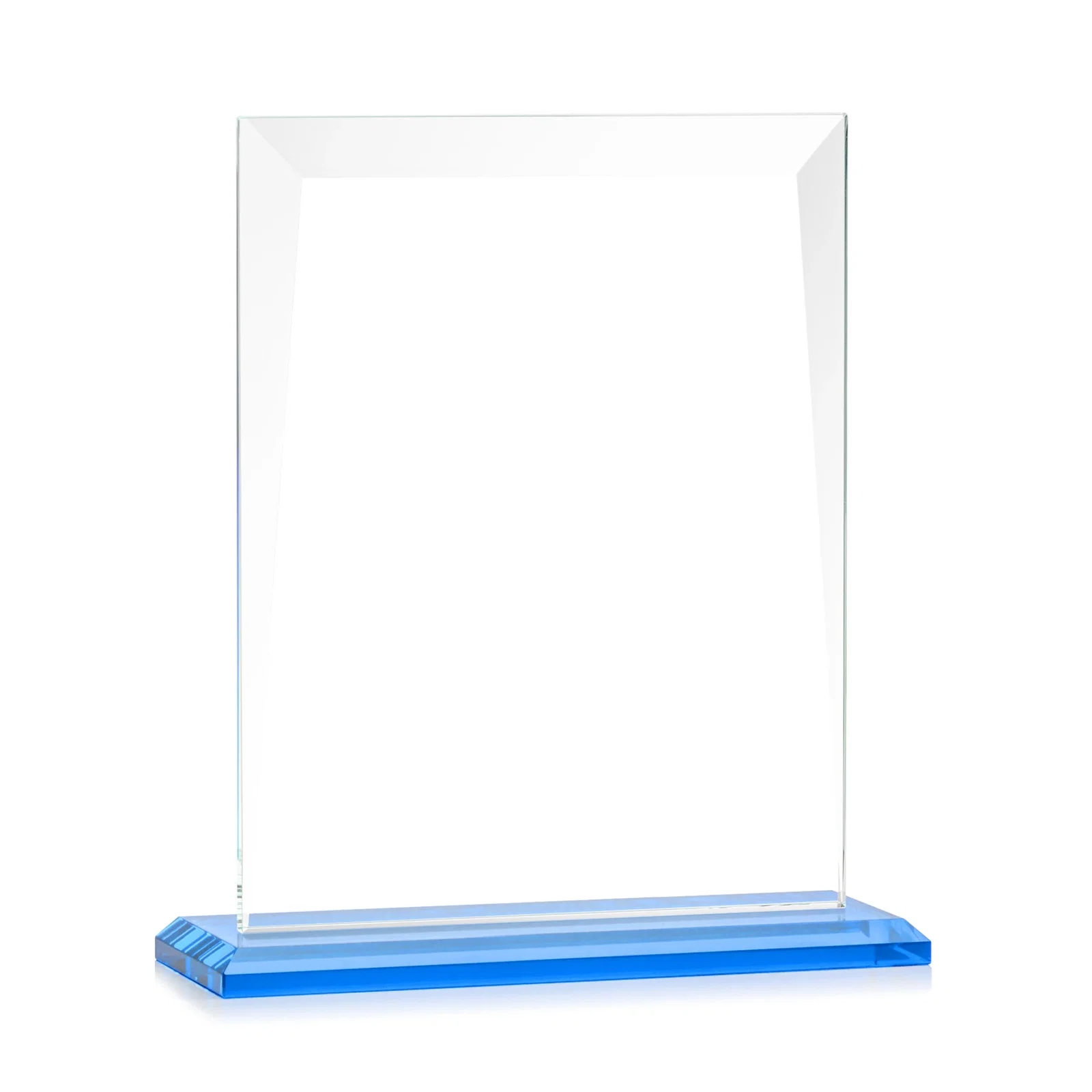 Branded Jade Glass Rectangle Award With Contrasting Color Base, with your logo for graduation ceremonies