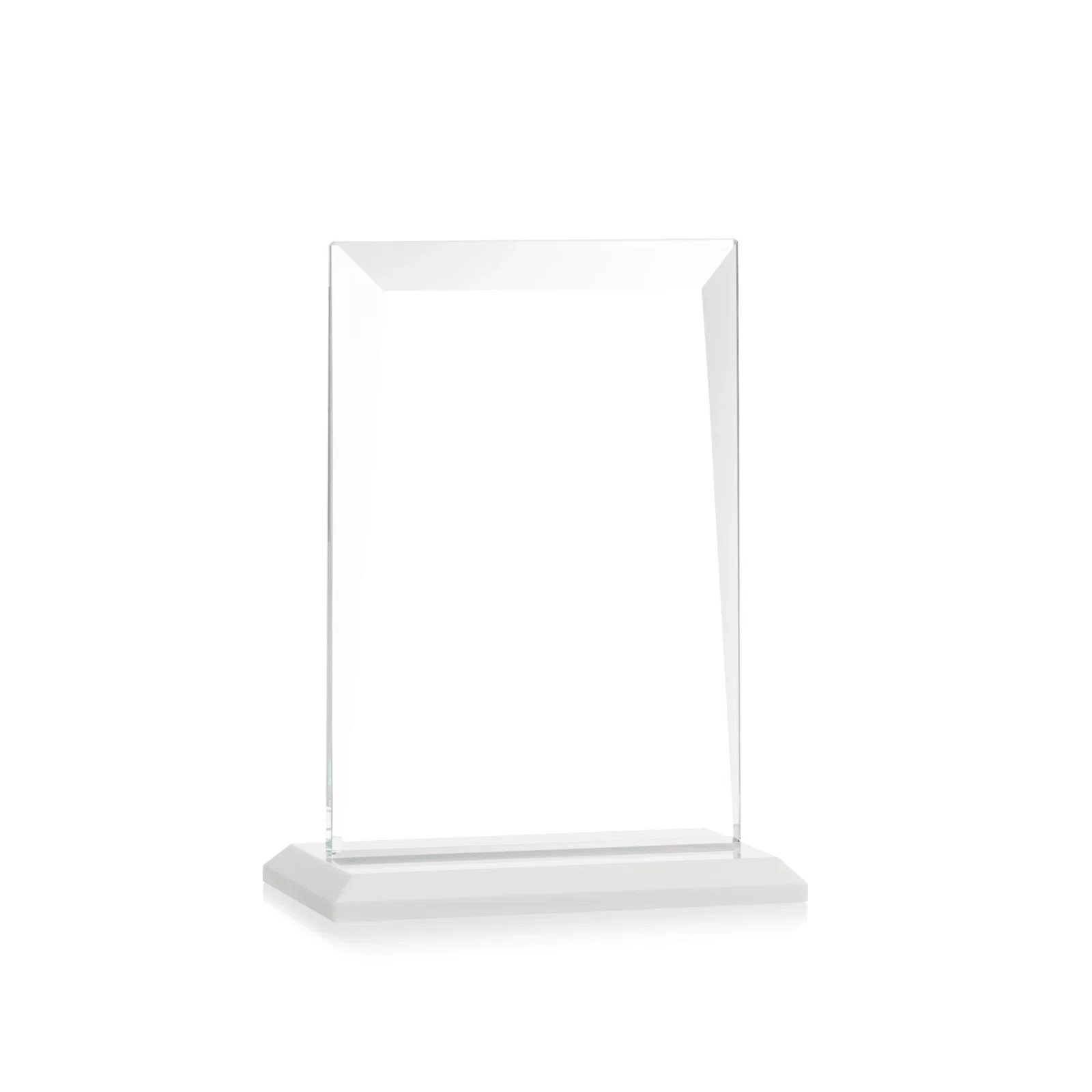 Branded Jade Glass Rectangle Award With Contrasting Color Base, with your logo for safety achievement programs