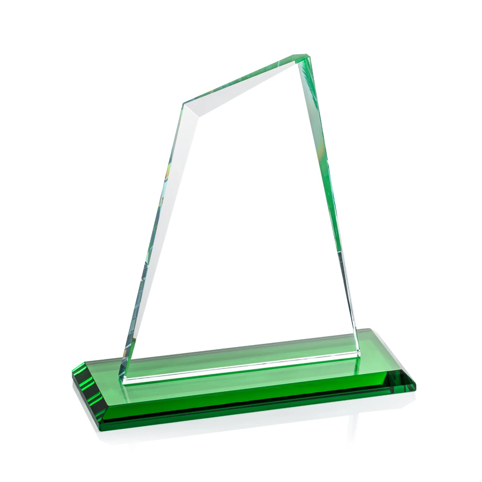 Personalized Starfire Crystal Peak Award with White Base in Ten Colors, awards, with your logo for graduation ceremonies