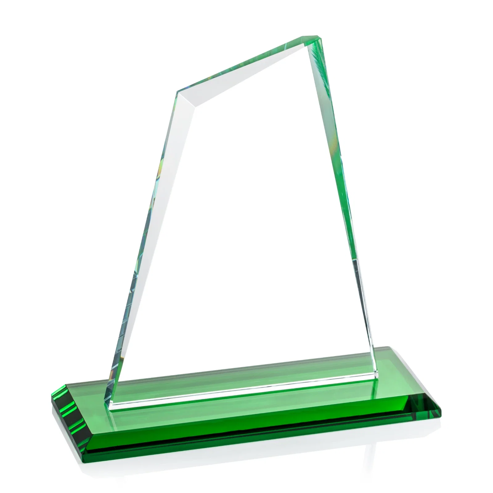 Personalized Starfire Crystal Peak Award with White Base in Ten Colors, awards, with your logo for volunteer appreciation
