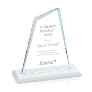 Starfire Crystal Peak Award with White Base in Ten Colors