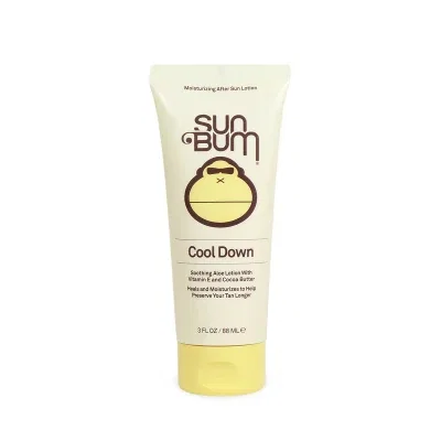 Three ounce cool down lotion in a white bottle