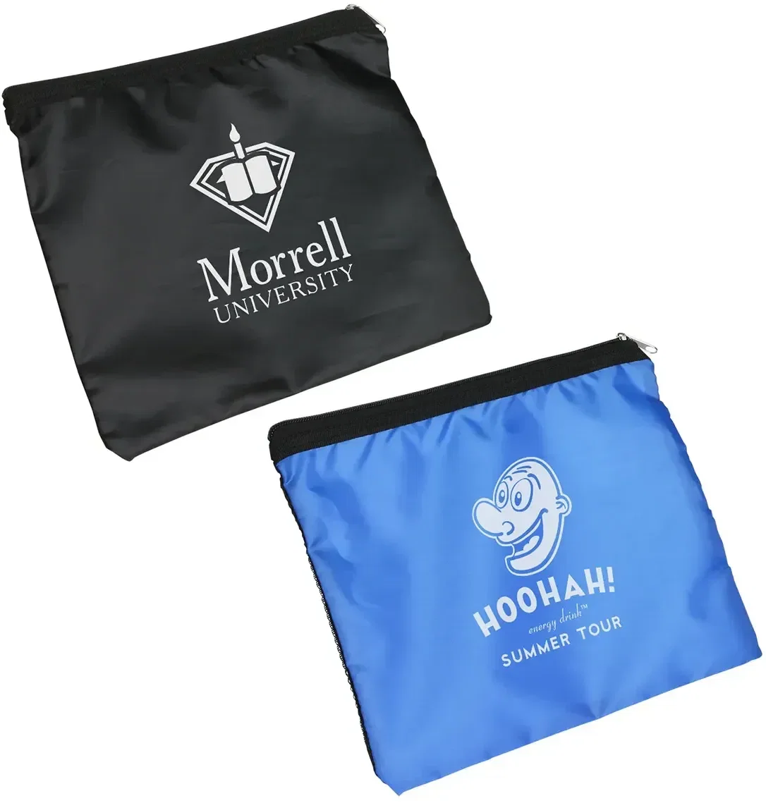 Sun Net Mesh-Front Utility Pouch, custom branded zippered pouch with mesh front, front view