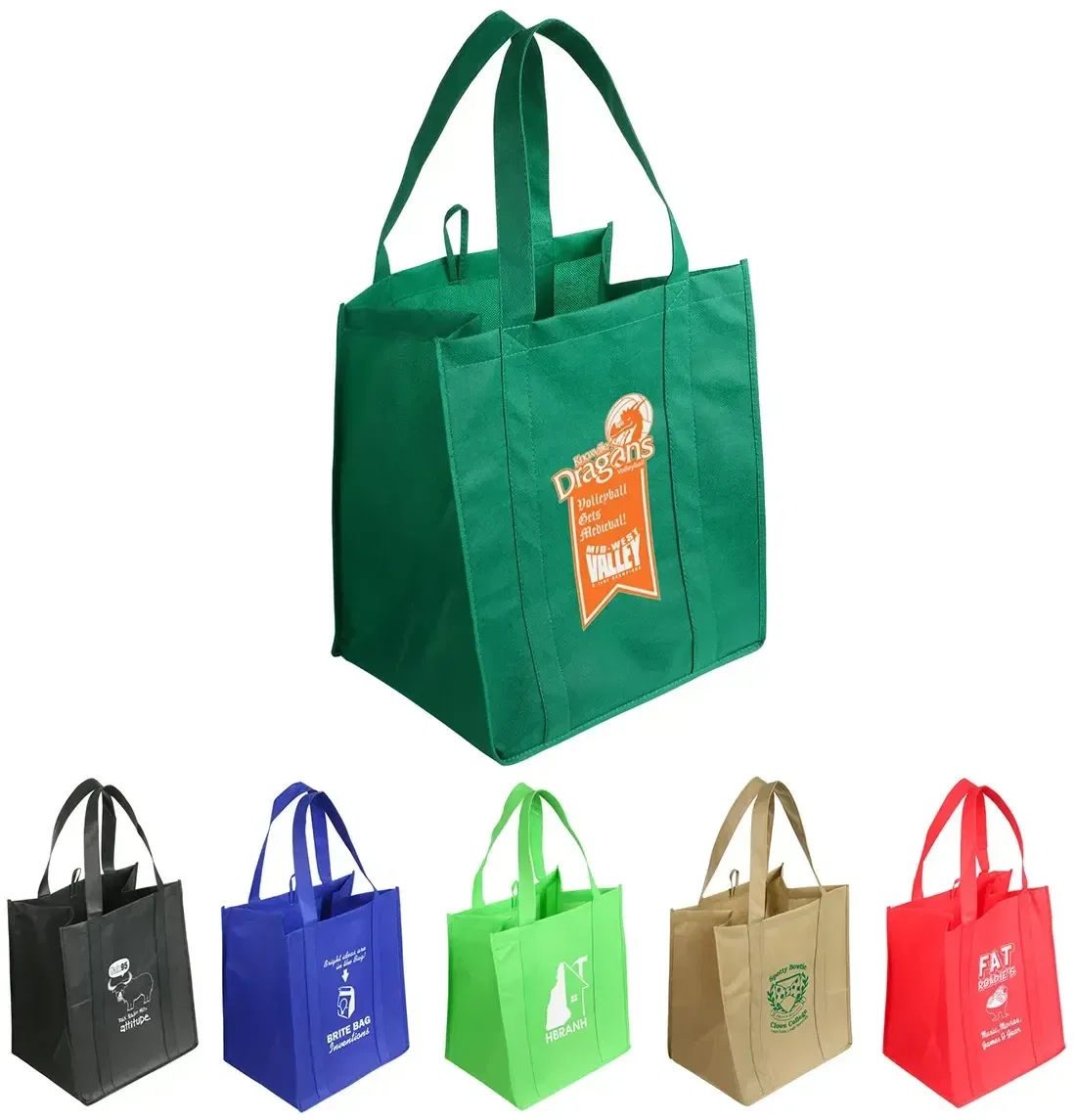 Jumbo Sunbeam 80GSM Shopping Bag, custom branded reusable tote, front hero view