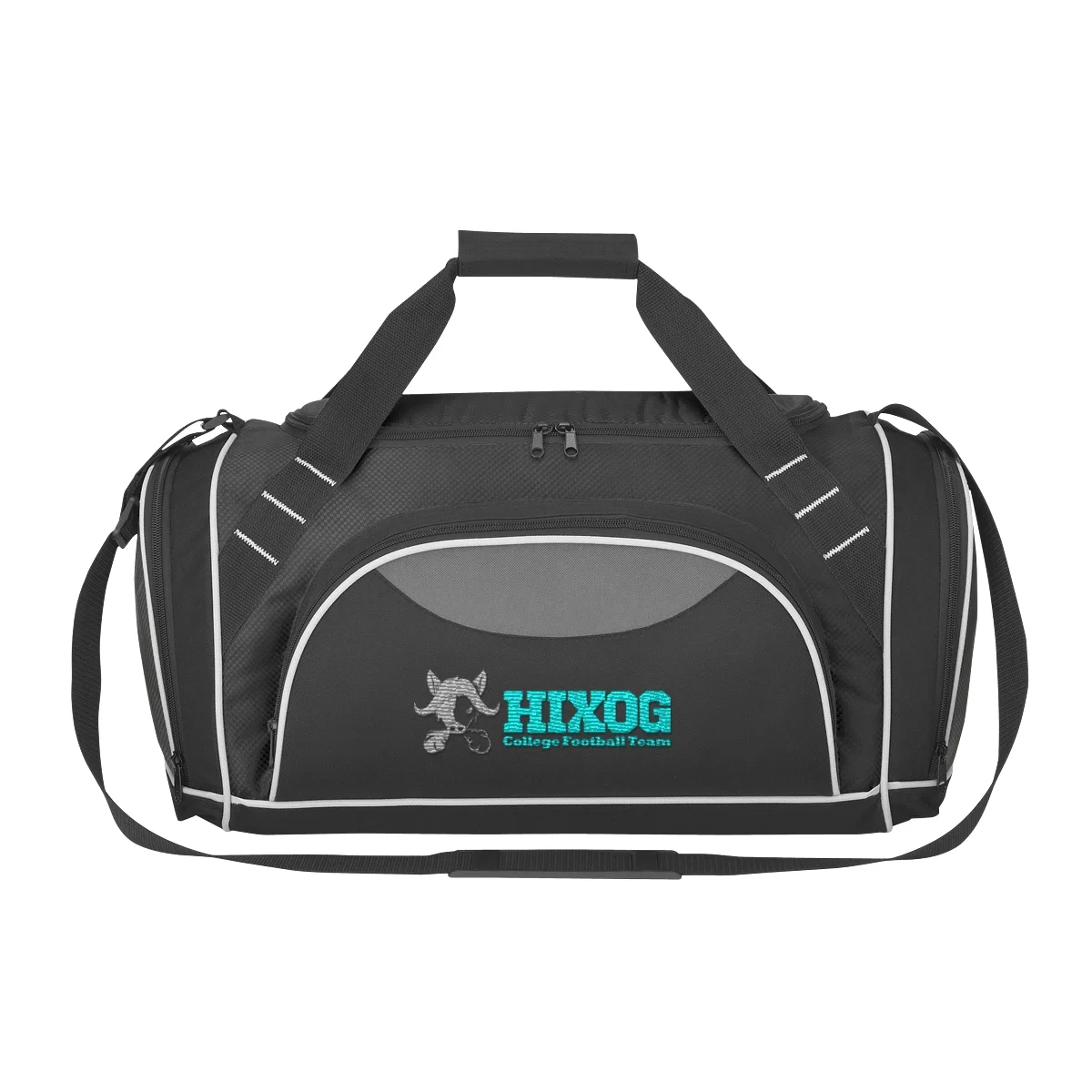 Side panel shows the twenty-inch length of the bag