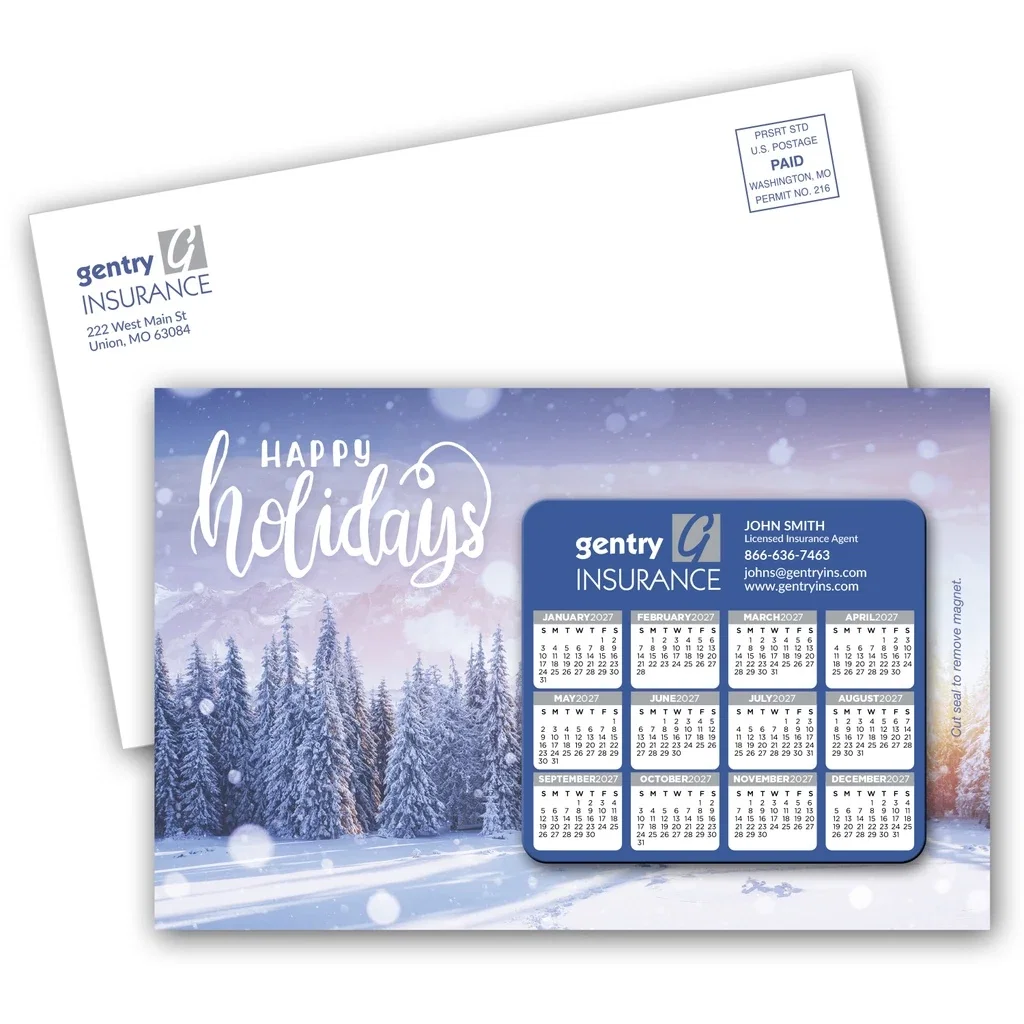 SuperSeal Laminated Card With Calendar Magnet