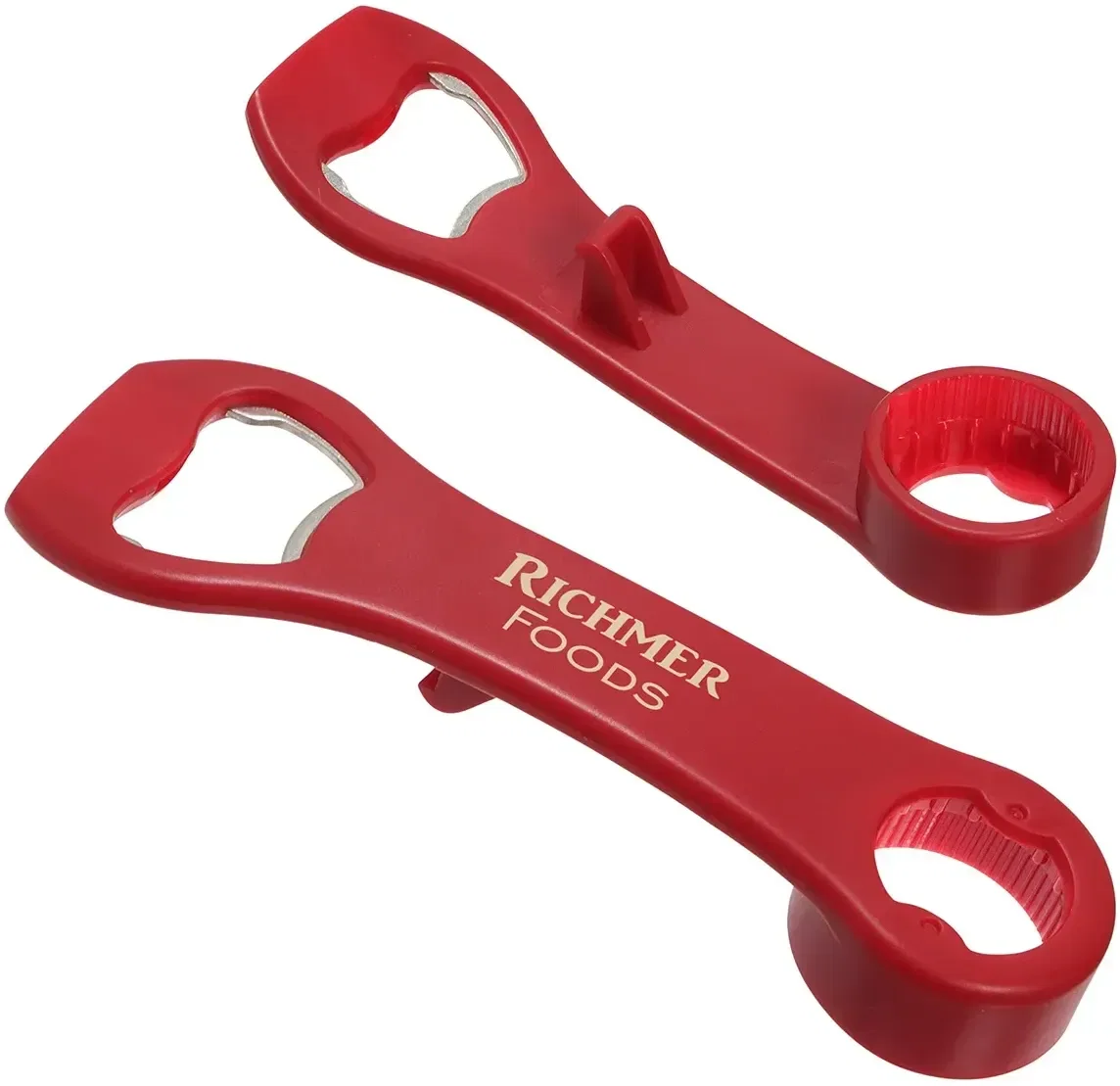 Branded Sure Grip opener showing its jar-opening grip, custom promotional 4-in-1 kitchen tool