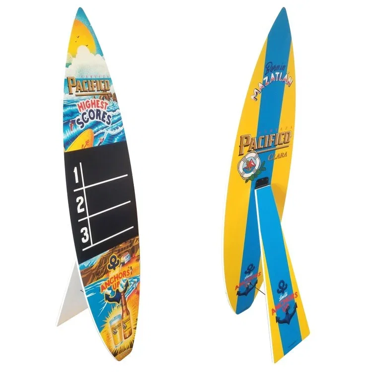 Surfboard - 68" Wood Display  — view 6