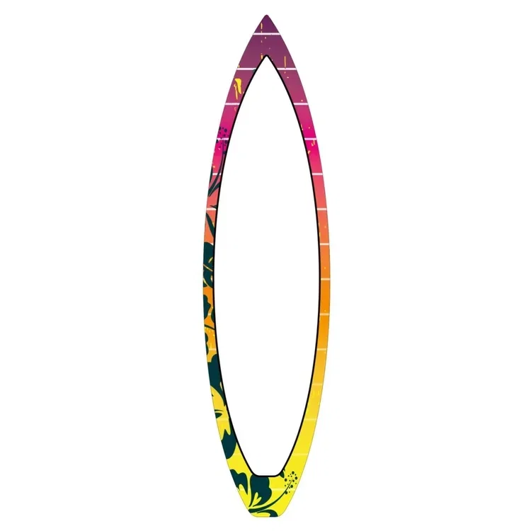 Surfboard - 68" Wood Display - With Dry Erase Surface  — view 2