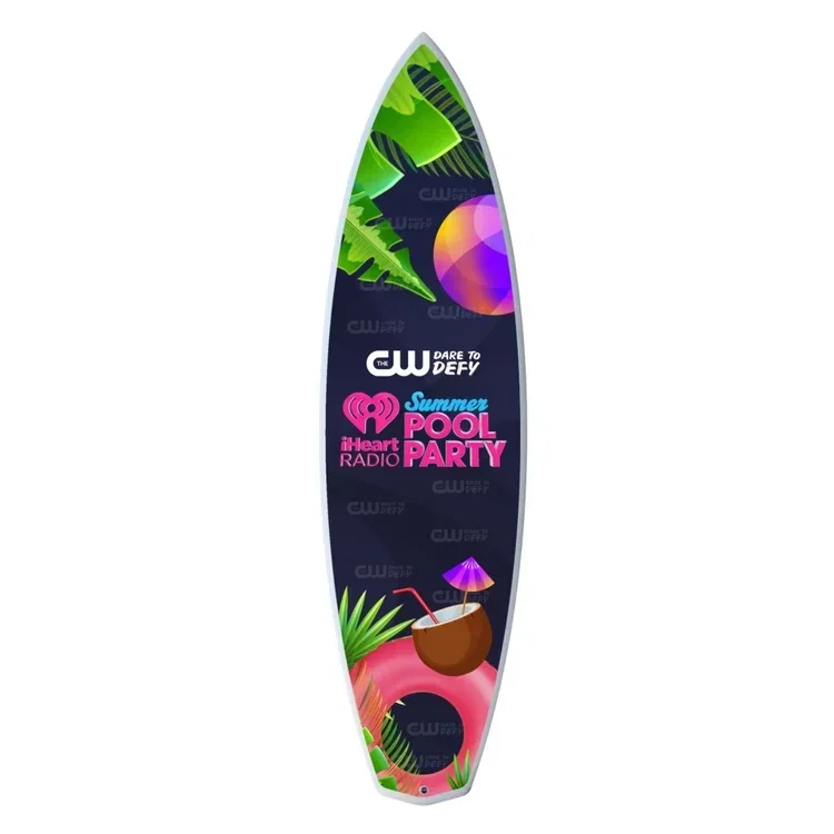 Surfboard - 72" / Fiberglass W/ Vinyl Graphic  — view 2