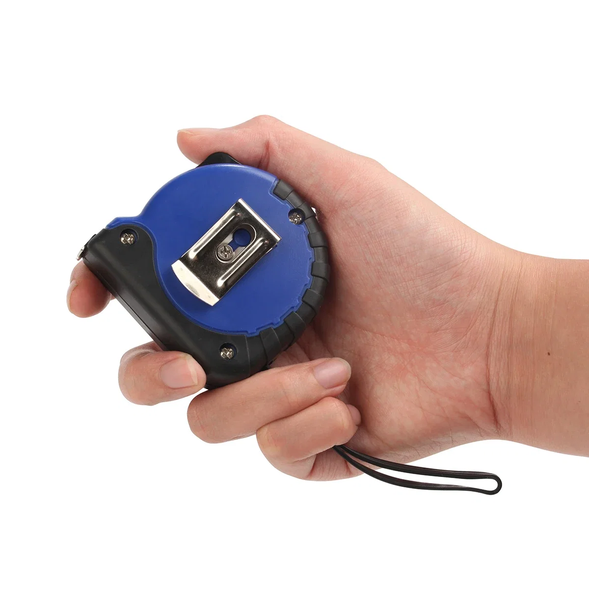 Close-up of the Surveyor Tape Measure's logo imprint area