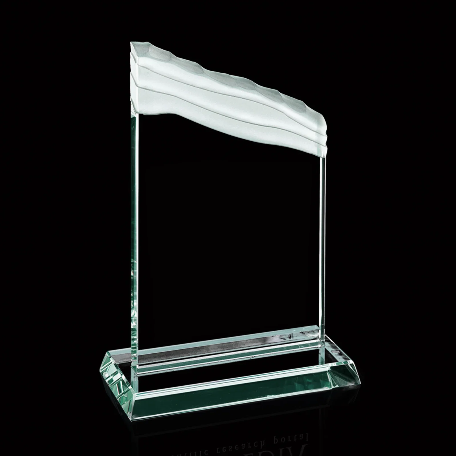Custom Jade Glass Monolith Award - Sutherland for team milestone celebrations