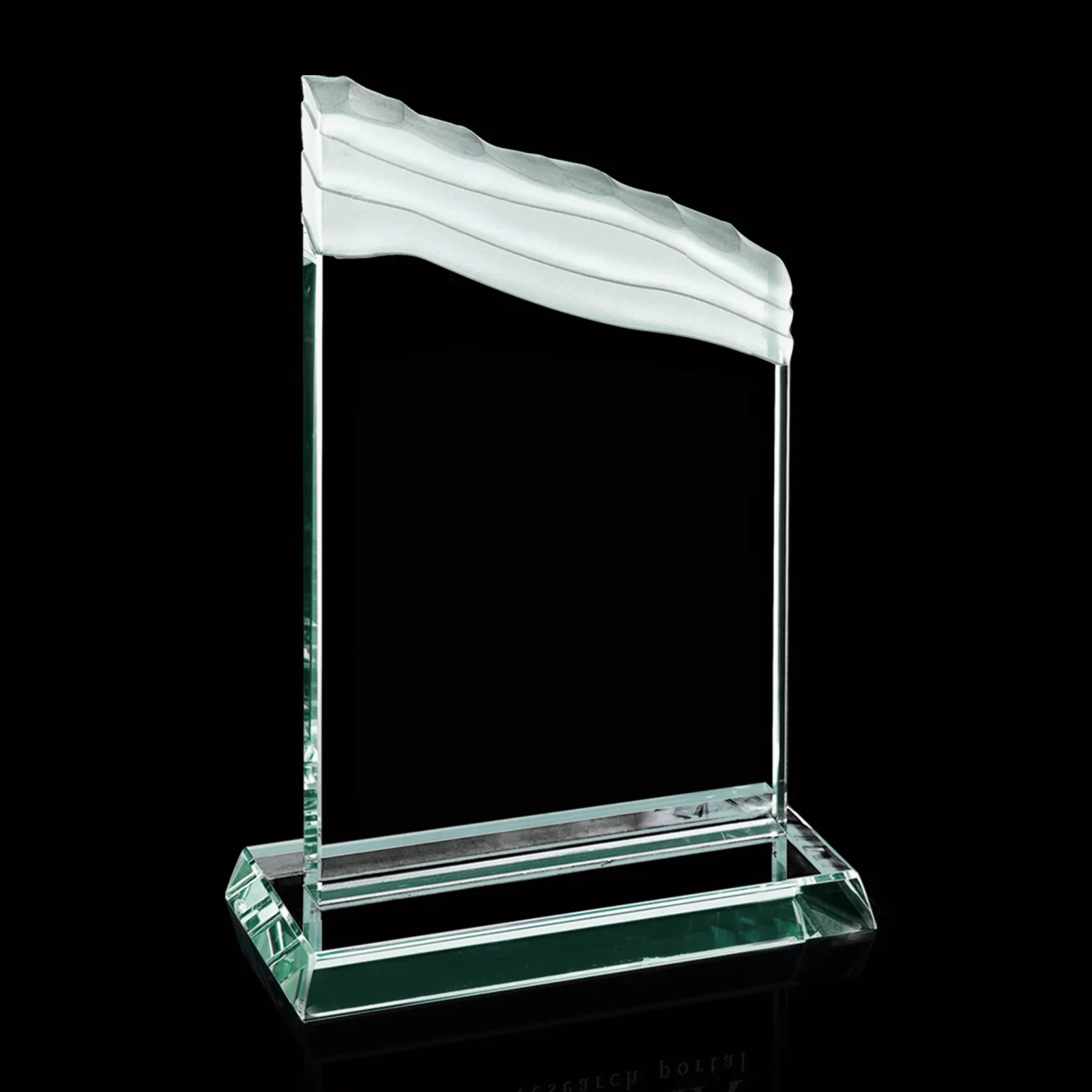 Custom Jade Glass Monolith Award - Sutherland for donor appreciation
