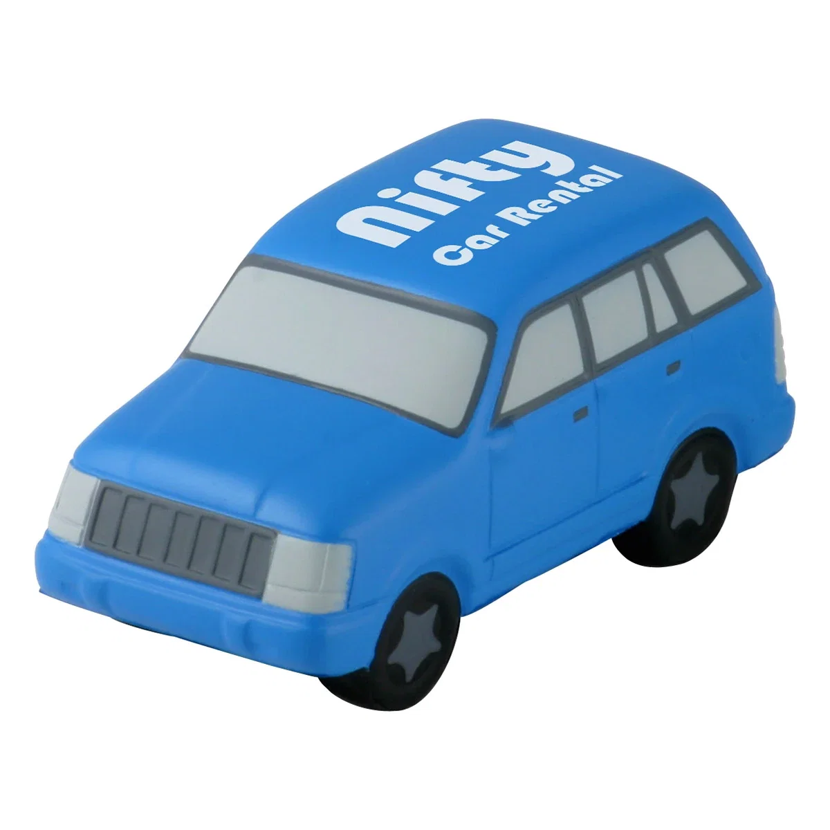 SUV shaped polyurethane stress reliever, about 4 inches long
