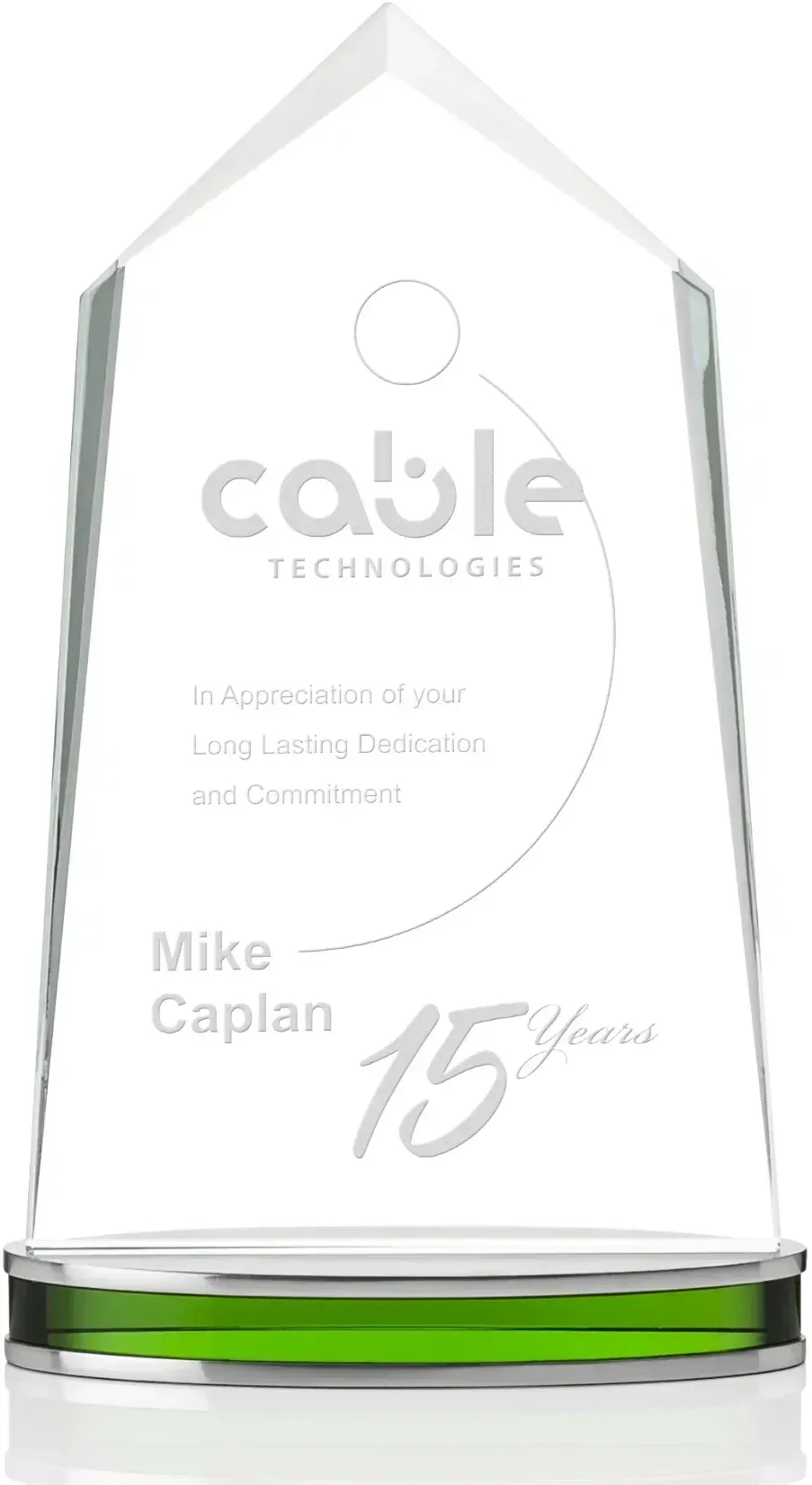 Personalized Swansea Starfire Award — view 3