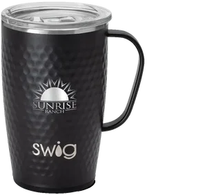 Swig® 18oz Hammered Blacksmith Mug, Triple-Insulated with BPA-Free Lid