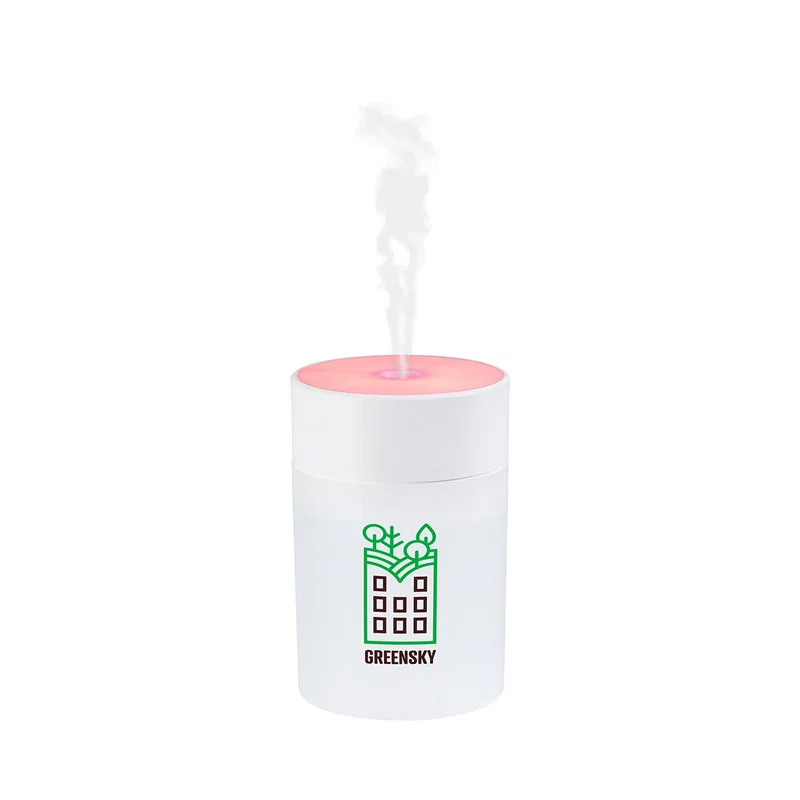 Close-up of the single-button control on the Swirl Portable Humidifier with Light