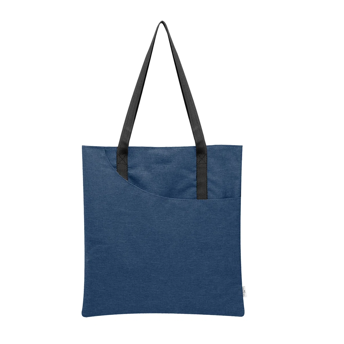 Straps stitched to the top edge of the bag
