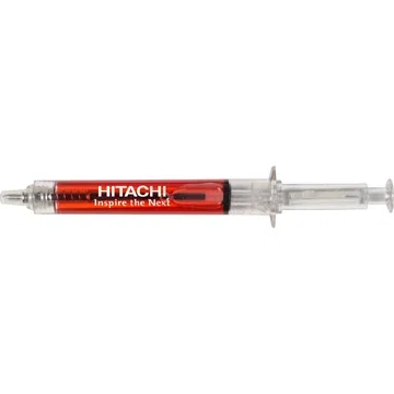 Syringe-Shaped Pen color assortment showing multiple colored-liquid barrel options
