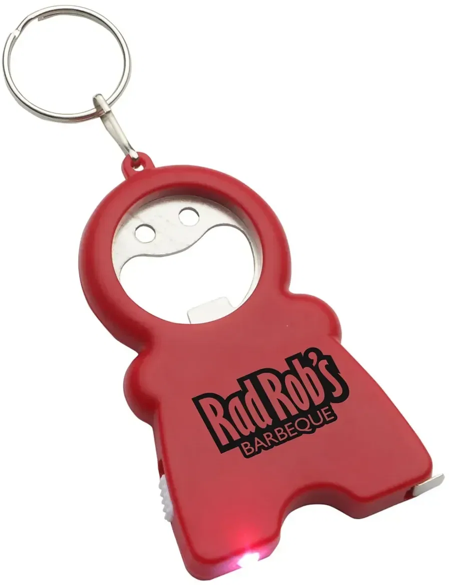 Branded promotional Tag Along keychain multi-tool with tools folded open